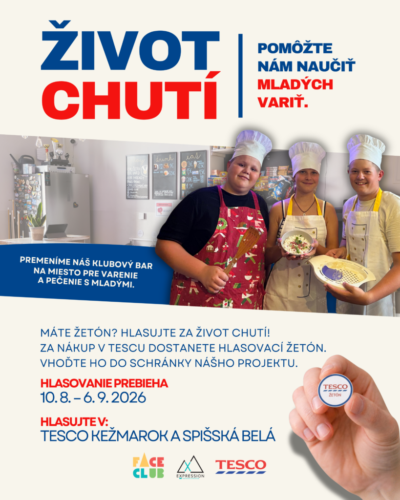 Život chutí - pomôžte nám vytvoriť miesto, kde sa mladí naučia variť